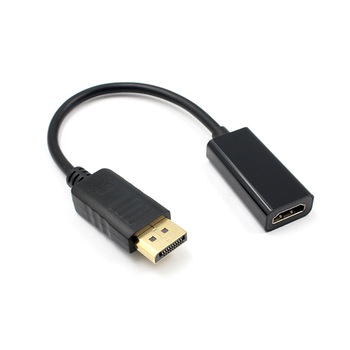 Adaptor Displayport la HDMI suporta Full HD Negru Adaptor Displayport la HDMI suporta Full HD Negru