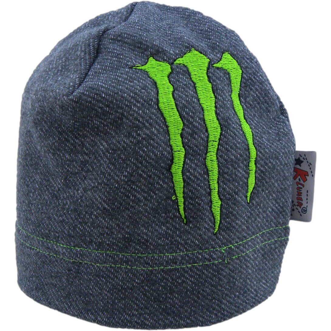 Fes Piticot cu broderie verde C308, gri melanj, Gri Melanj, 48 cm