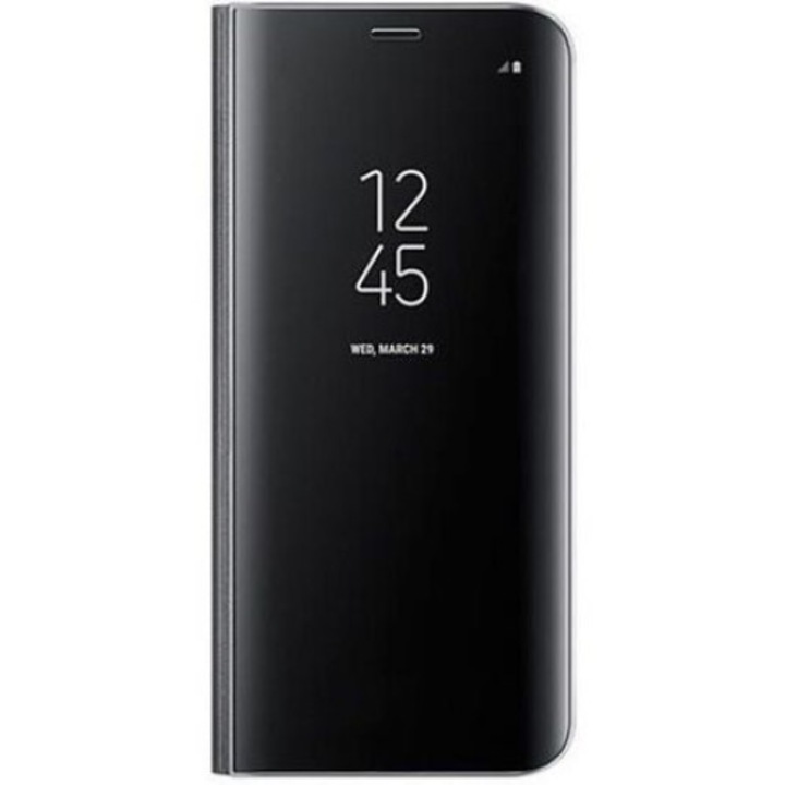 Flip cover Clear View Case Bibilel високо качество за Samsung Galaxy J3 2017, черен, BBL257
