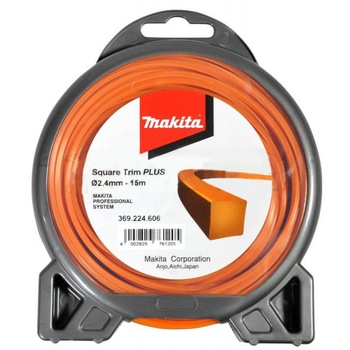 Fir pentru motocoase Makita 2.4mmx15m / 369224606 Fir pentru motocoase Makita 2.4mmx15m / 369224606