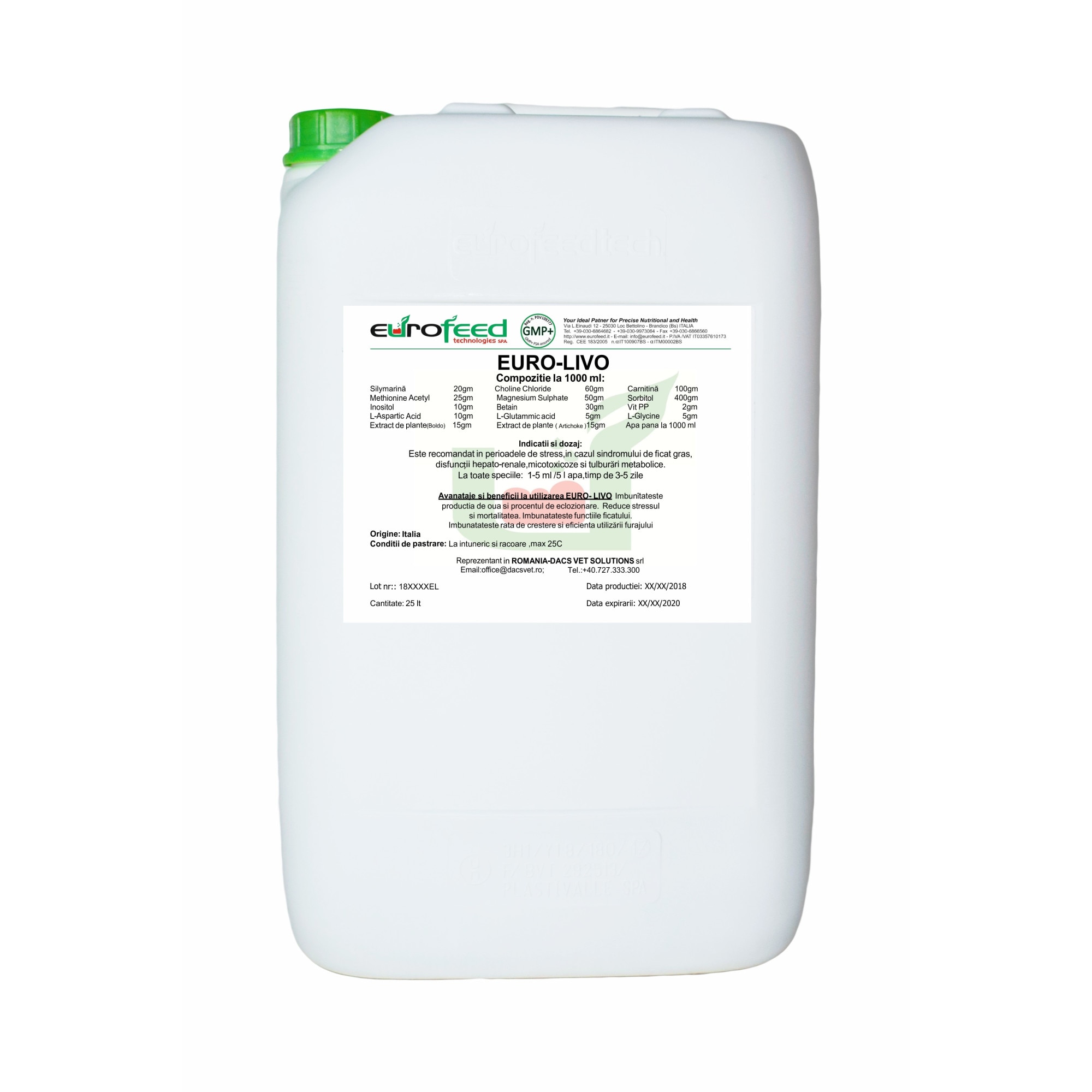 Tonic hepatic complex, EURO-LIVO, 25 l