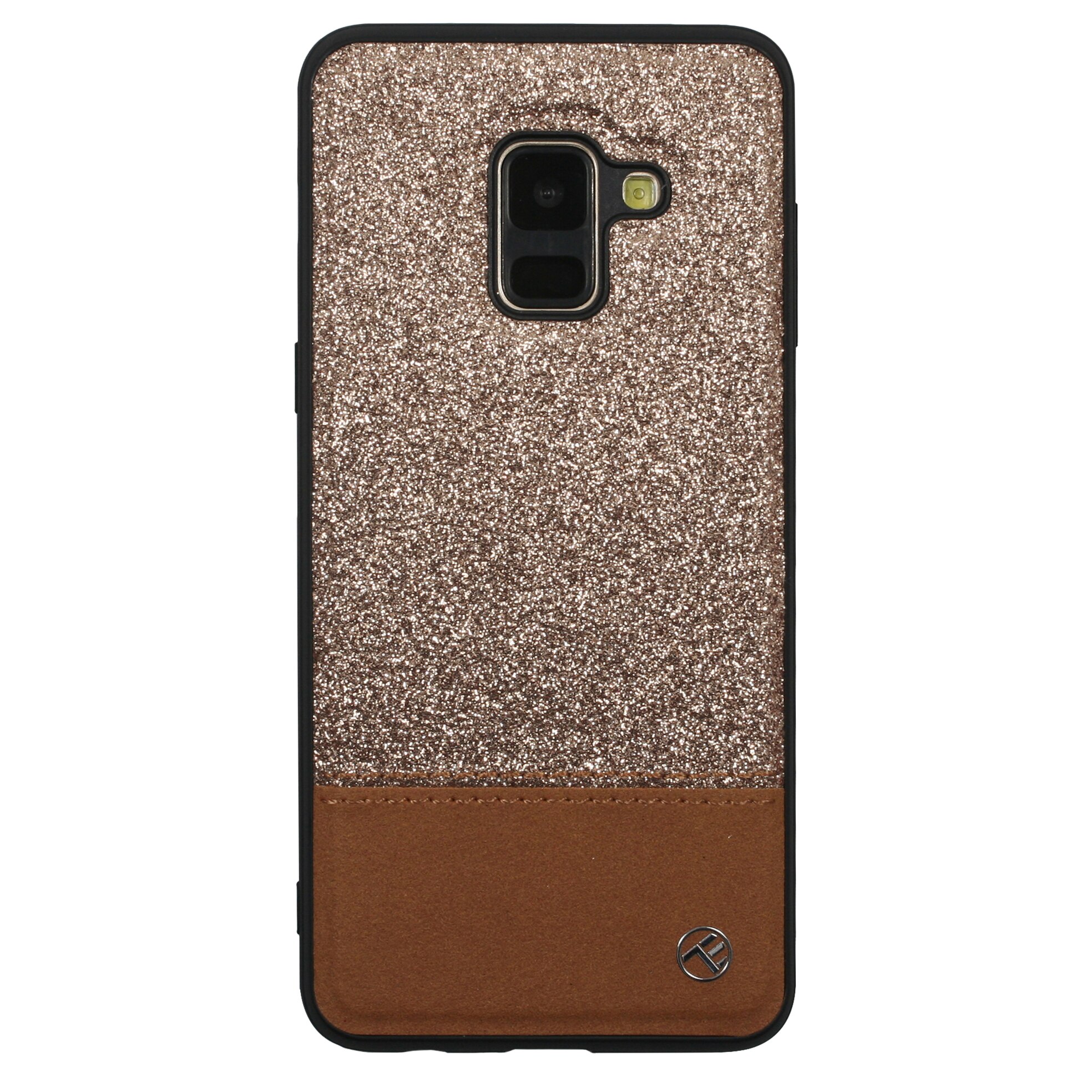 Husa de protectie Tellur Glitter II pentru Samsung Galaxy A8, Auriu