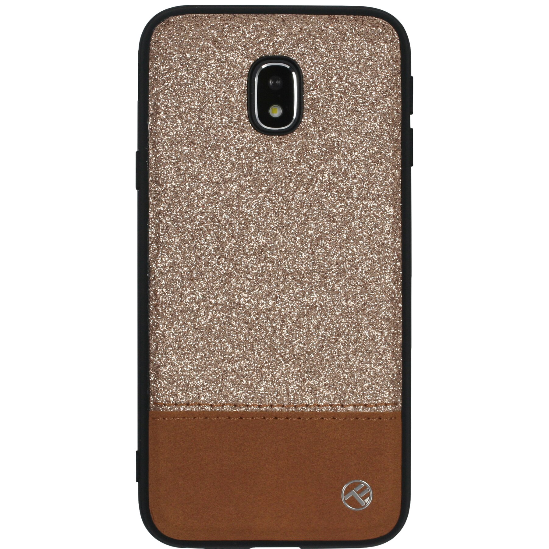 Husa de protectie Tellur Glitter II pentru Samsung Galaxy J3 2017, Gold