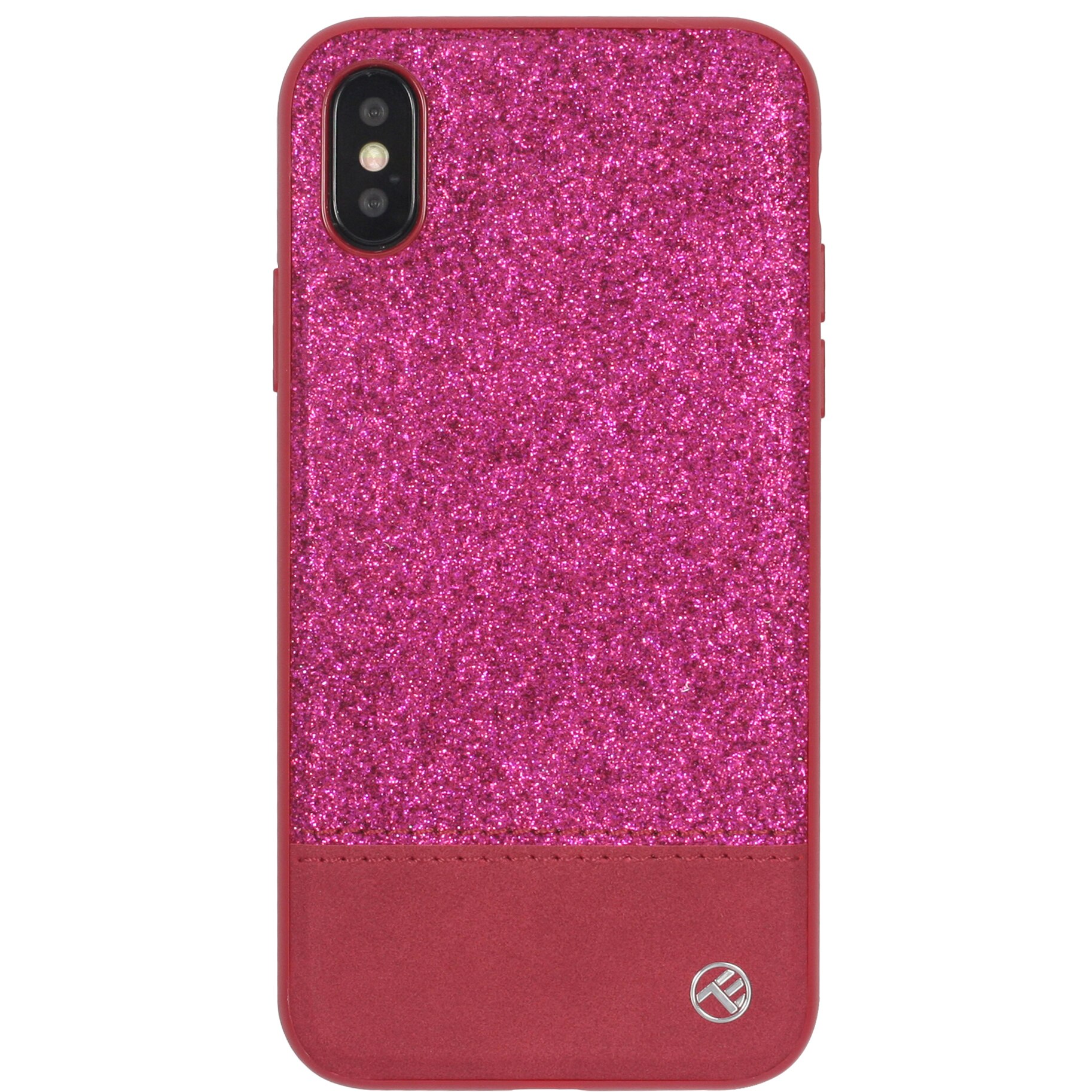 Husa de protectie Tellur Glitter II pentru Apple iPhone X, iPhone Xs, Roz