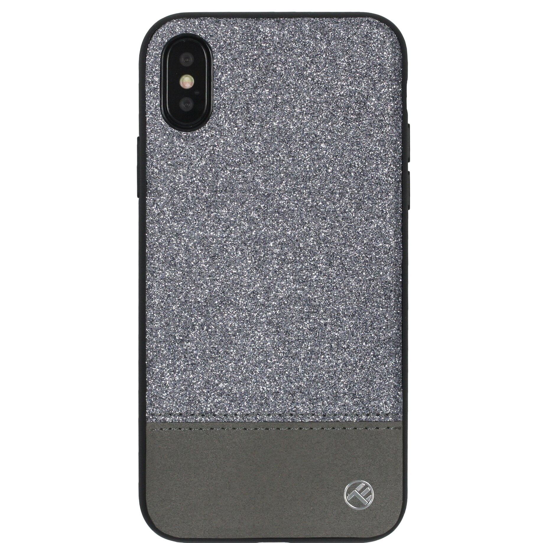 Husa de protectie Tellur Glitter II pentru Apple iPhone X, iPhone Xs, Argintiu