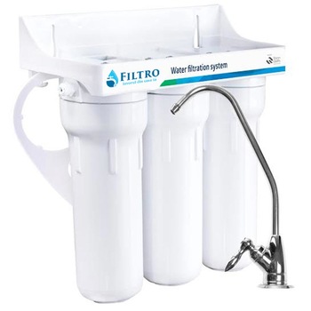 Filtru de apa, FILTRO MF3 SOFT, microfiltrare, 3 stadii, 5 microni, carbune activat Filtru de apa, FILTRO MF3 SOFT, microfiltrare, 3 stadii, 5 microni, carbune activat