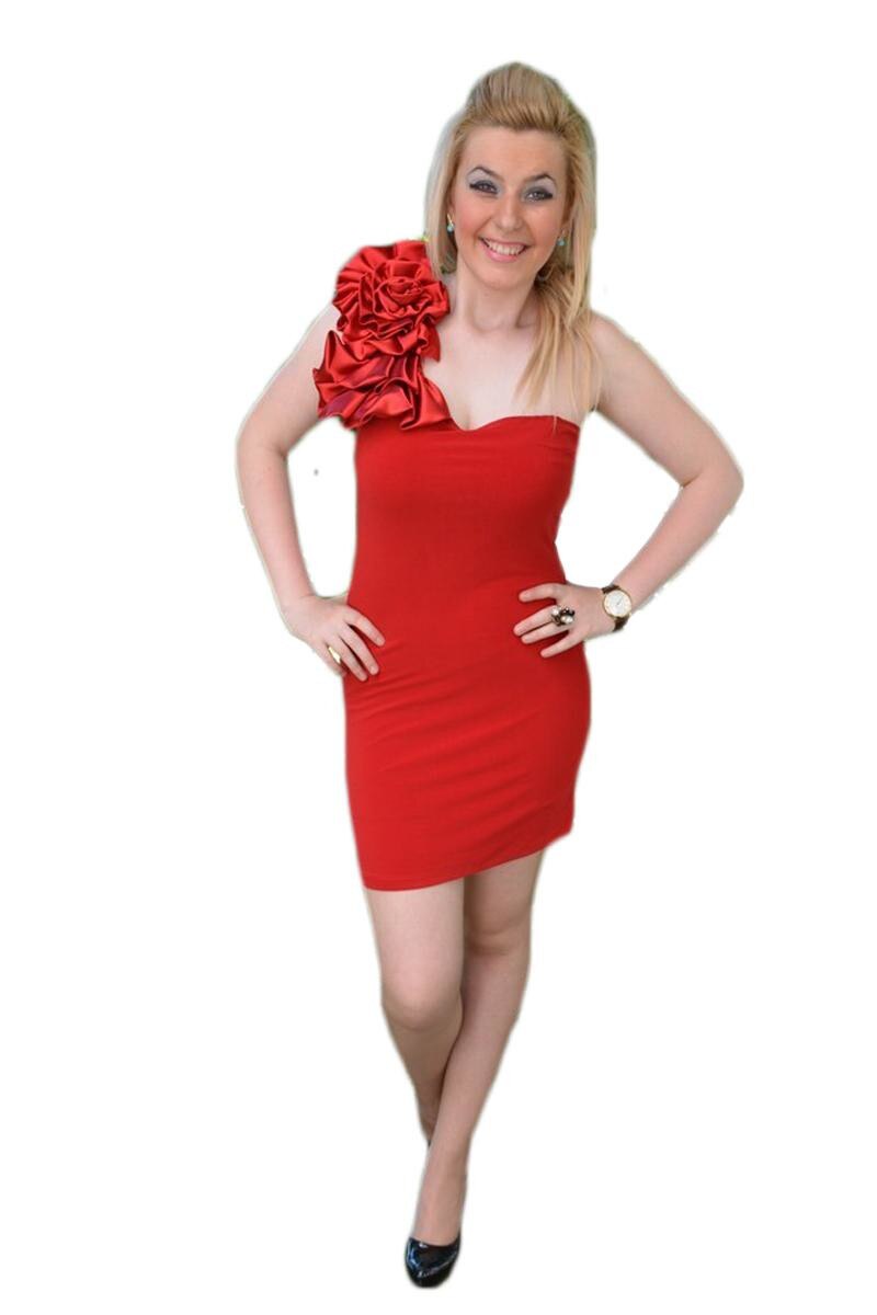 Rochie eleganta, D&J Exclusive, Rosu, Rosu