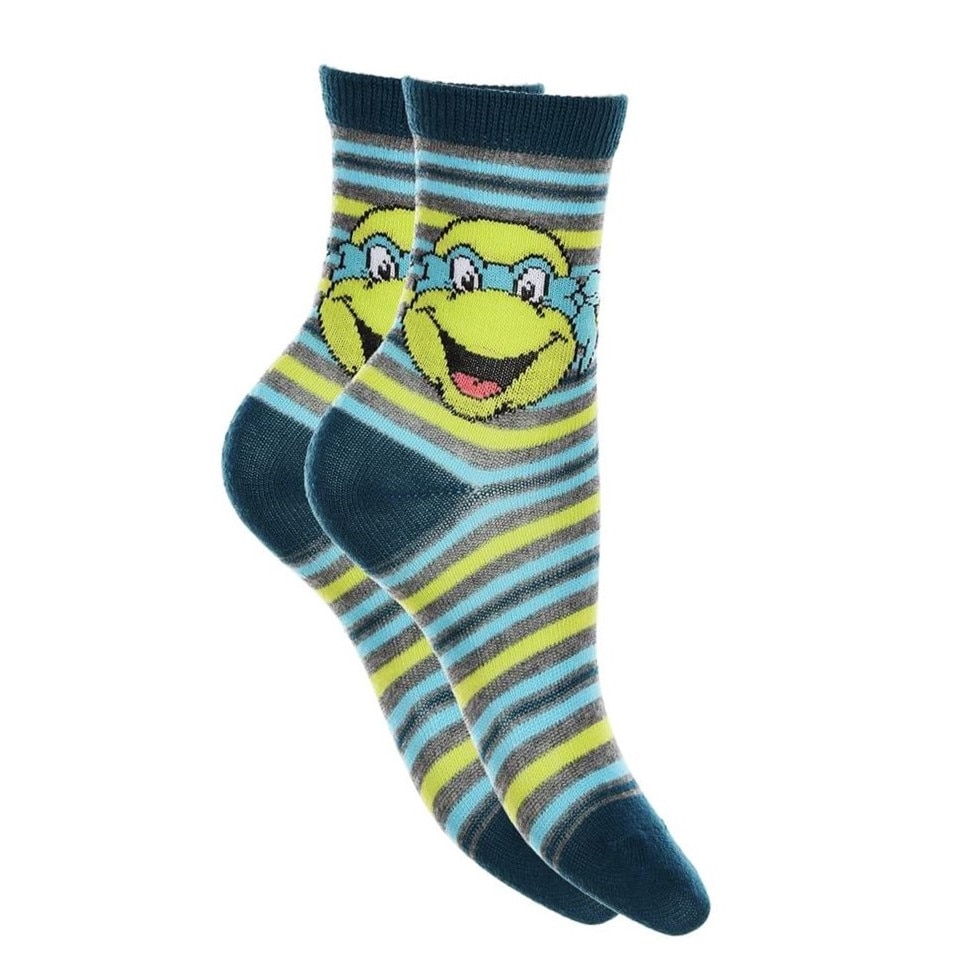 Sosete Testoasele Ninja, Albastru/Verde