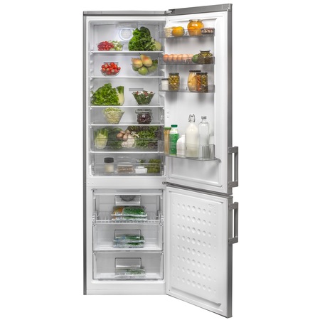 Combina frigorifica Arctic ANK366NFS+, 321 l, Clasa A+, Full No Frost, H 201 cm, Silver
