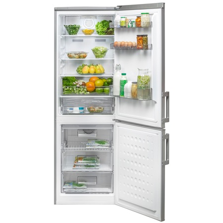 Combina frigorifica Arctic ANK326NFS+, 287 l, Clasa A+, Full No Frost, H 185.3 cm, Argintiu