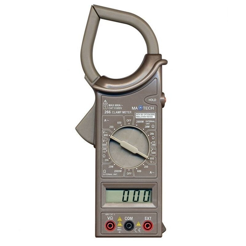 Multimetru digital tip cleste, 6 functii, cablu, teaca, 9V, Home