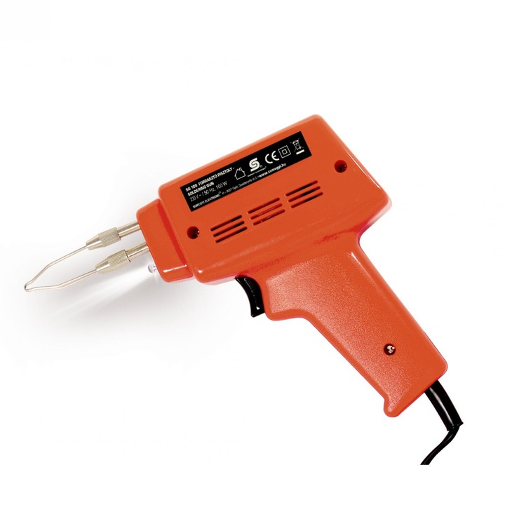Pistol de lipit cu fludor, pentru electronisti, 100 W, 230 V, rosu, Home