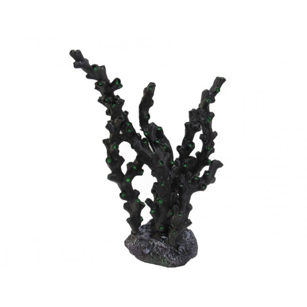 Decor acvariu coral artificial negru