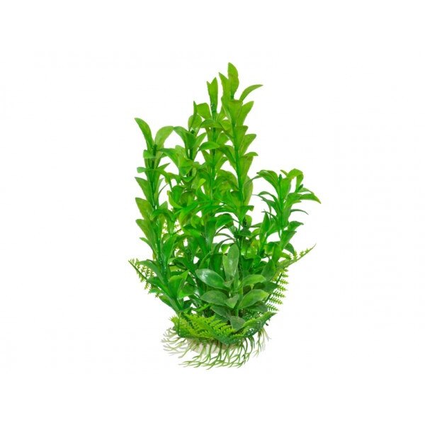 Planta artificiala acvariu Hygrophilla verde 18cm