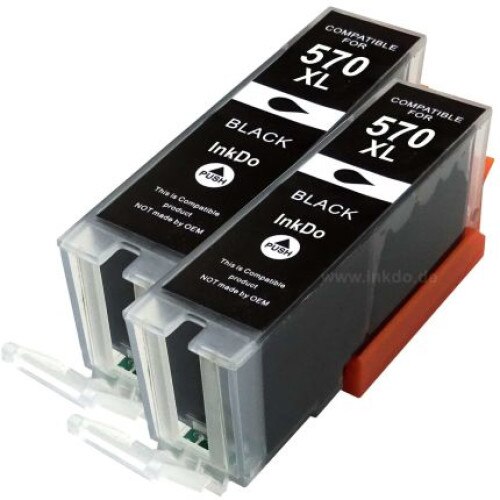 Set 2 Cartuse Compatibile PGI-570XL BK,Canon MG7751 MG7752 MG7753,MG5700,MG6800,MG7700 MG5750,MG7750, MG5751, MG5752, MG5753, MG6850, MG6851, MG6852, MG6853, TS5050, TS6050