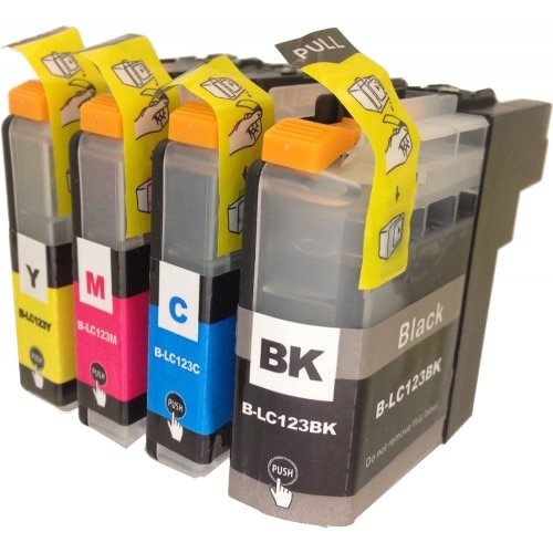Kit 4 Cartuse Compatibile Pentru LC123 BK/C/M/Y, MFC-J4710DW , MFC-J6720DW , MFC-J6920DW , DCP-J132W , DCP-J552DW , DCP-J152W , MFC-J470DW , MFC-J650DW , MFC-J870DW , MFC-J245 , MFC-J6520DW , MFC-J4410DW , MFC-J4510DW , MFC-J4610DW , DCP-J172W