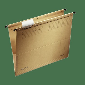 Dosar suspendabil Leitz Alpha, cu burduf, natur Dosar suspendabil Leitz Alpha, cu burduf, natur