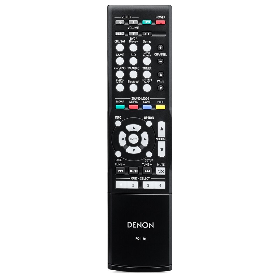 Receiver Denon AVR-X1100W, 7.2 canale, 1100W, 4K, Bluetooth Negru