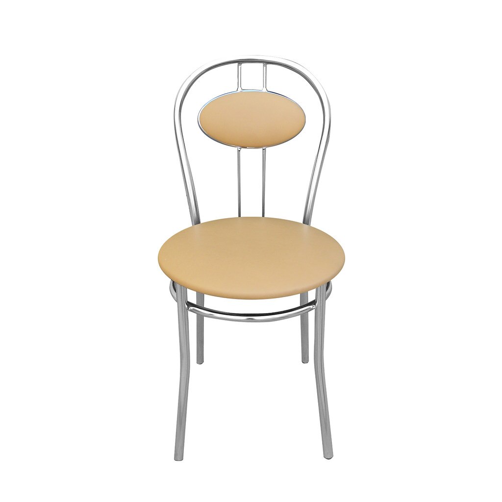 Scaun bucatarie TIZIANO, Ocru piele ecologica