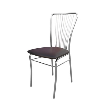 Scaun bucatarie NERON, Wenge piele ecologica Scaun bucatarie NERON, Wenge piele ecologica