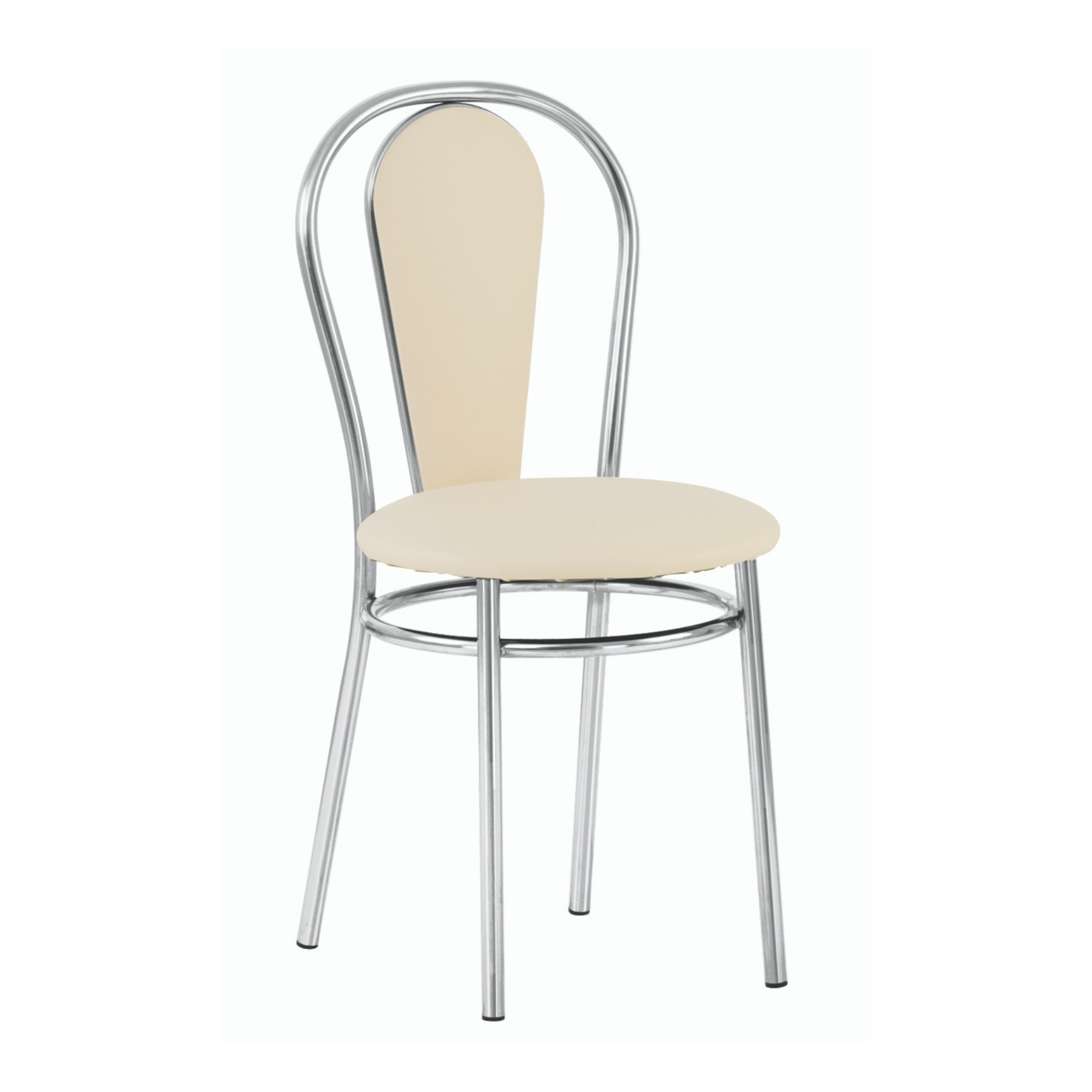 Scaun bucatarie FLORINO, Piele ecologica, Crem