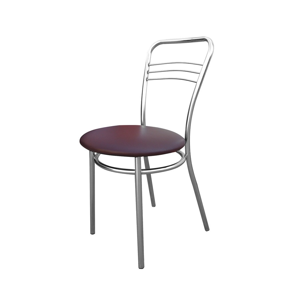 Scaun bucatarie ARGENTO, Bordo inchis piele ecologica