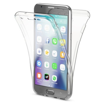 Husa Samsung Galaxy J3 2016 J310 ultra slim 0.3 mm 360° fata-spate transparenta Forcell Husa Samsung Galaxy J3 2016 J310 ultra slim 0.3 mm 360° fata-spate transparenta Forcell