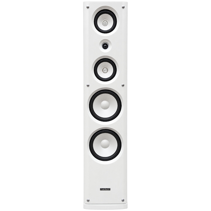 Incinta Acustica Pasiva, 3 Cai, 2x8 Inch/20cm, 2x5inch/13cm, 1 Tweeter, Putere 100w, Alb
