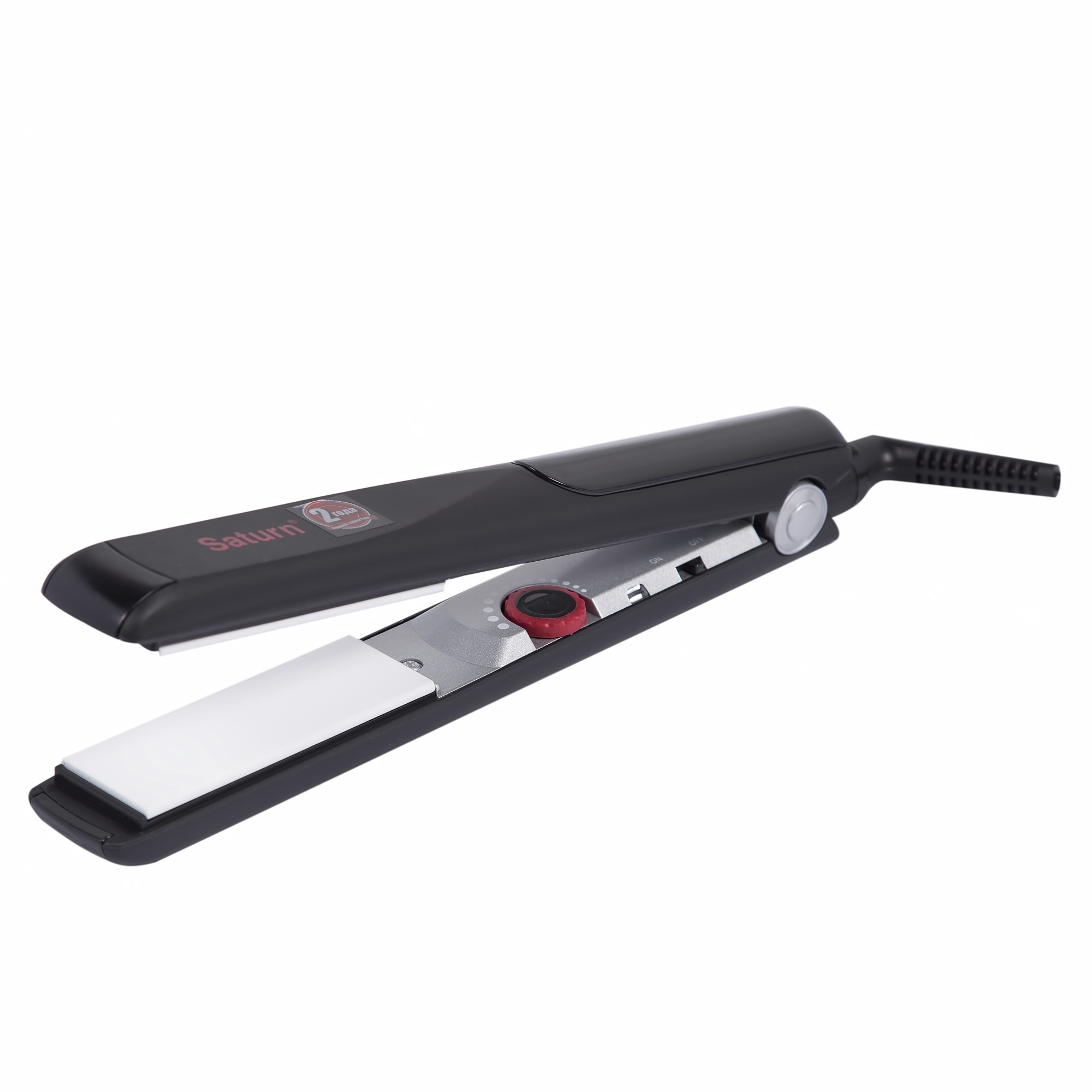 Placa de indreptat parul Saturn ST-HC0316, 45W, 210 ° C, Invelis ceramic, Graphite Black