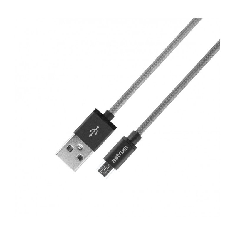 Cablu de date reversibil USB-microUSB Astrum UD310 Gri