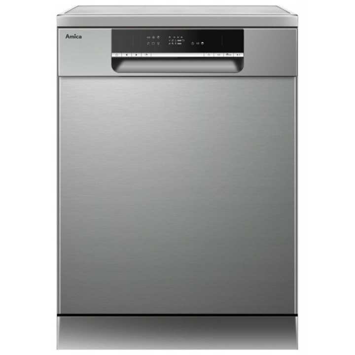 Masina de spalat vase Amica MDFM63E6QIS (ISJSCJT0) SilentDrive 2.0, 13 seturi, SteamPower, Clasa E, inox, 59.8 x 84.5 x 60 cm