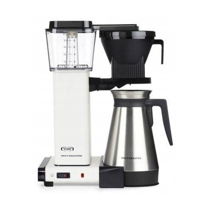 Cafetiera prin picurare Moccamaster KBGT 741 HH4P0IM2I7, carafa termica din otel inoxidabil 1,25 l, temperatura preparare 92–96°C, conform ECBC, crem