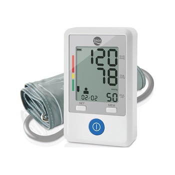 Tensiometru digital de brat Daga FH-PM 145. 2X90 memorii,slim,detectare aritmie, precizie mare,standard OMS, afisaj LCD XXL,manseta 22-36cm.Alb Tensiometru digital de brat Daga FH-PM 145. 2X90 memorii,slim,detectare aritmie, precizie mare,standard OMS, afisaj LCD XXL,manseta 22-36cm.Alb