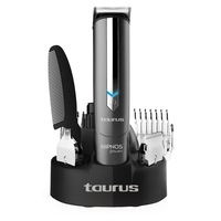 trusa ingrijire personala taurus hipnos power 10w wetdry 4 cutite din otel inox cu autoascutire 2 ghiduri de taiere 6 - 20mm ni-mh autonomie 40 min functioneaza cordless  retea piepteneuleiperiuta negruargintiu imagen 12_0_
0