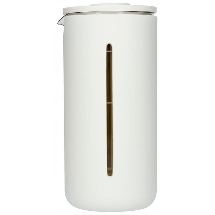 Zaparzacz do kawy French press Timemore U (RKUDIJAAWKCY) corp din plastic cu carafa din sticla, alb, 450 ml