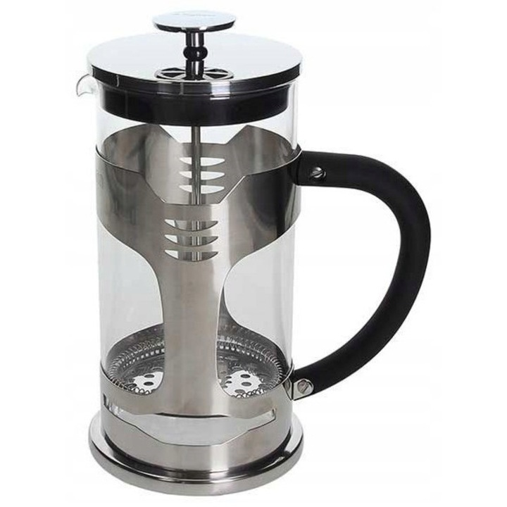 French press Tognana Magnific WN51910MAGF, sticla si inox cu parti din plastic, argintiu, 1 l