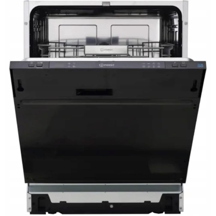 Masina de spalat vase incorporabila Indesit IN2IE13CNO8, 13 seturi, Push&Go, 60 cm, cuva din otel inoxidabil, 49 dB, clasa E