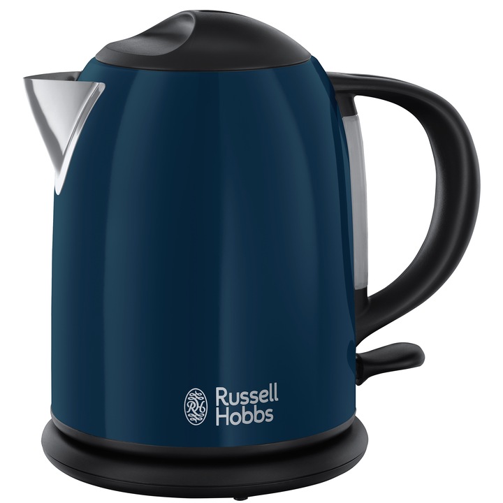 Russell Hobbs Royal Blue 20193-70 Vízforraló, 2200 W, 1 l, Fekete/Kék