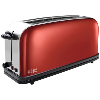 Prajitor de paine Russell Hobbs Flame Red 21391-56, 1000W, 2 Felii, Rosu/Gri Prajitor de paine Russell Hobbs Flame Red 21391-56, 1000W, 2 Felii, Rosu/Gri