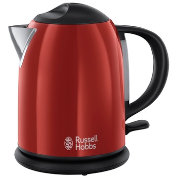 Fierbator Russell Hobbs Flame Red 20191-70, 2200 W, 1 l, Negru/Rosu Fierbator Russell Hobbs Flame Red 20191-70, 2200 W, 1 l, Negru/Rosu