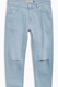 NEXT, Blugi super skinny cu rupturi decorative pe genunchi, Azur, 26S