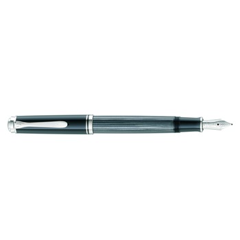 Stilou Souveran M405 STRESEMAN M, penita aur 14K, accesorii placate cu paladiu, corp antracit/dungi, + Agenda A5, datata Flex Stilou Souveran M405 STRESEMAN M, penita aur 14K, accesorii placate cu paladiu, corp antracit/dungi, + Agenda A5, datata Flex