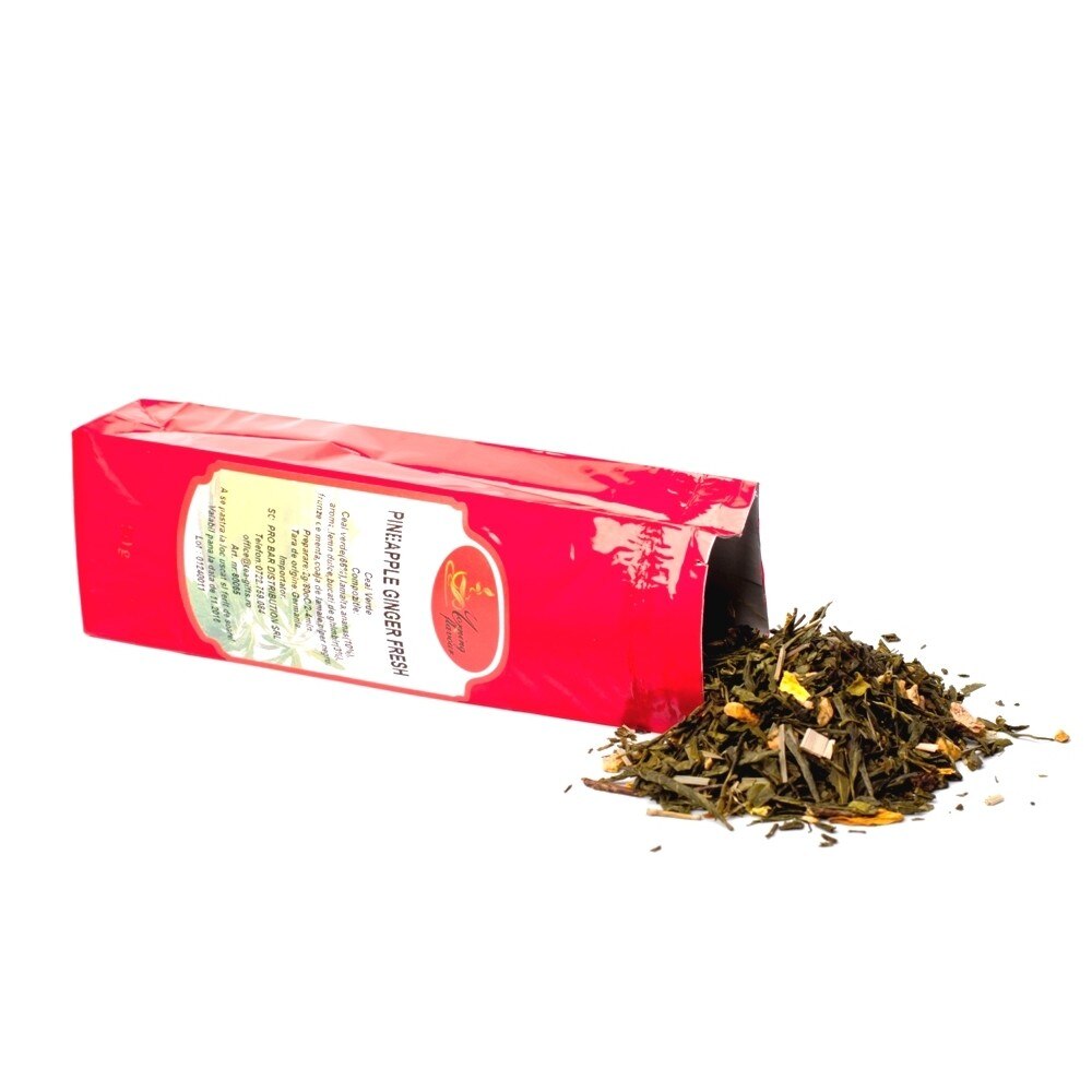 Ceai Verde Pineapple Ginger Fresh 100g, Morning Flavour