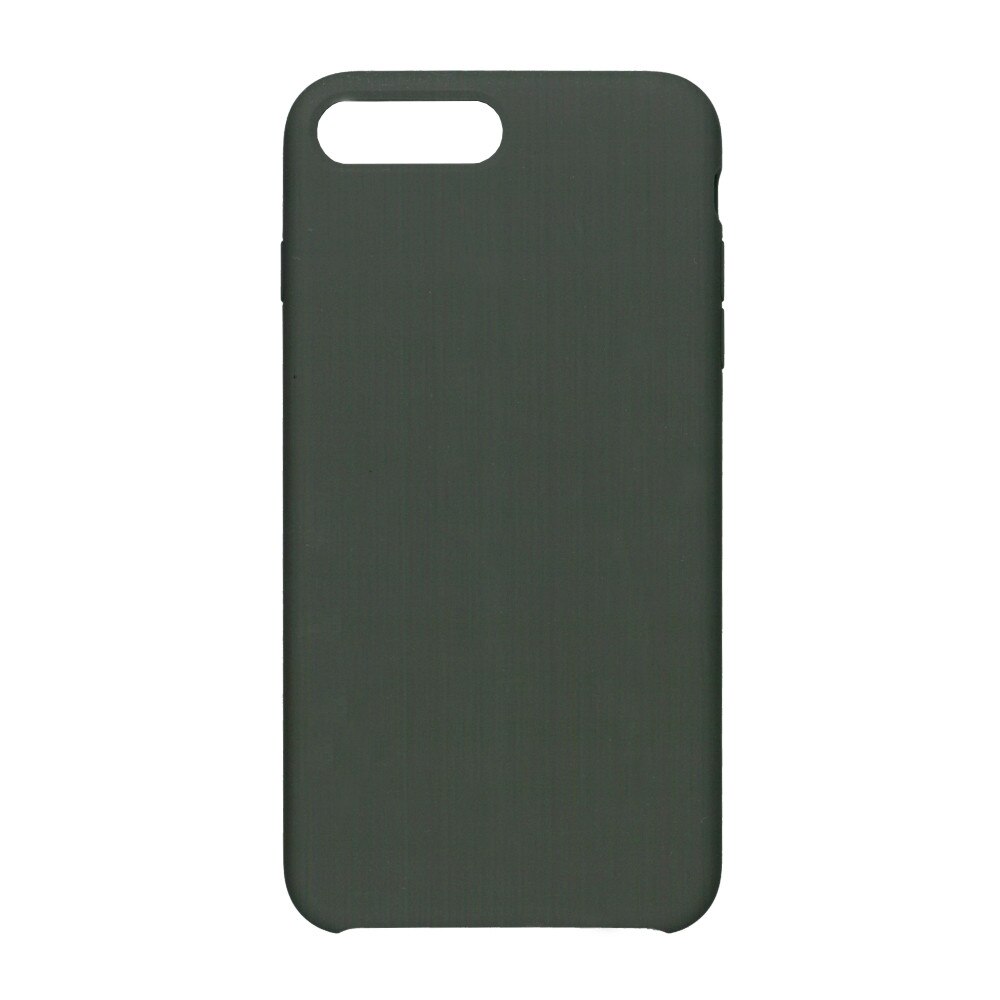 Husa din silicon mat cu interior de microfibra, EuroCell, pentru iPhone 8 Plus, gri