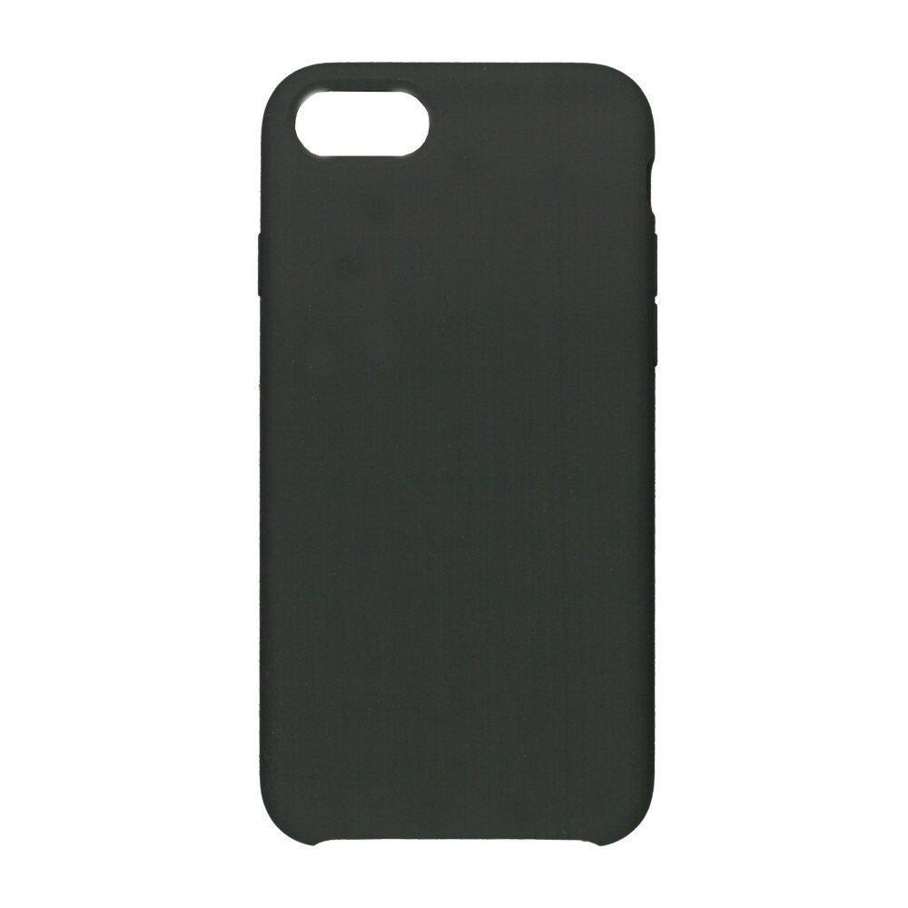 Husa din silicon mat cu interior de microfibra, EuroCell, pentru iPhone 8, gri