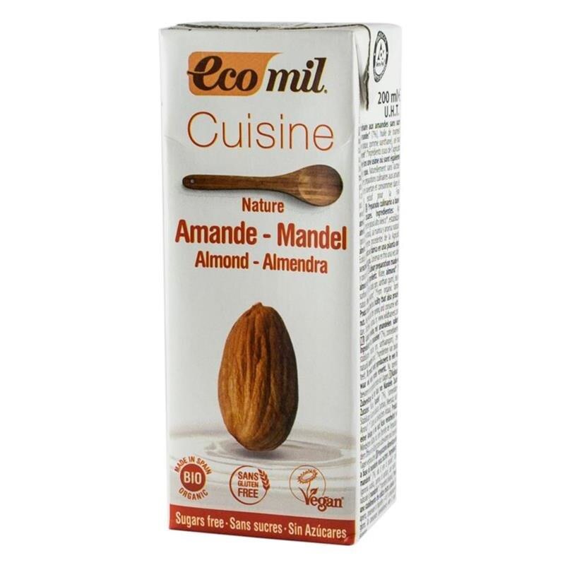 Crema Vegetala pentru Gatit de Migdale Bio Natur Ecomil 200ml