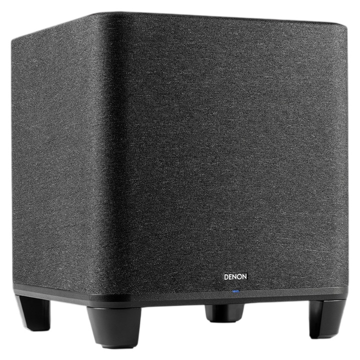 Subwoofer wireless Denon Home Sub, Wi-Fi, HEOS Built-in, compatibil cu sistemele Denon Home, Negru