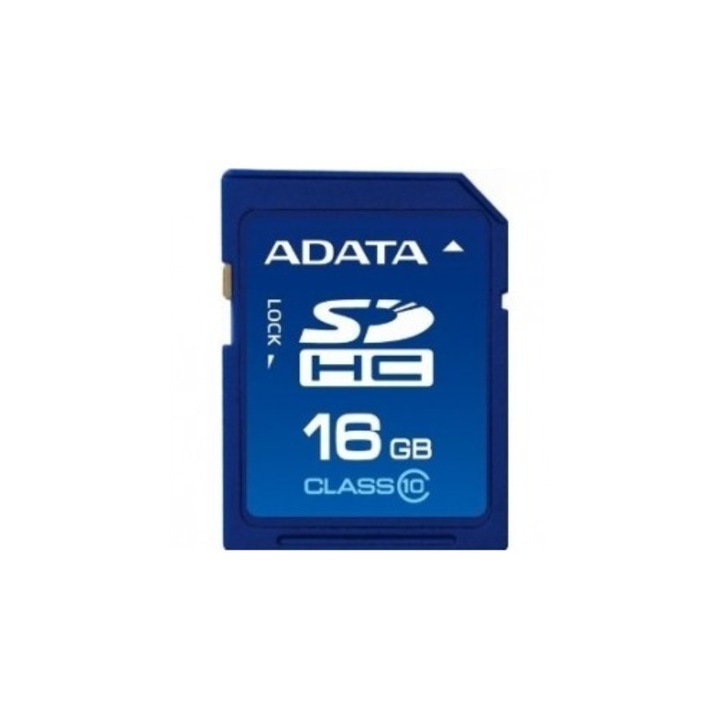 Карта памет Adata, ASDH16GUICL10-R, Клас 10, 16GB, Син, 24х32х2.1мм