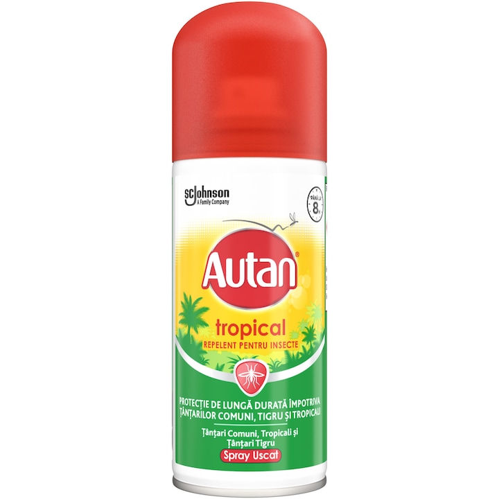 Spray anti-intepaturi insecte Autan Tropical, 100 ml