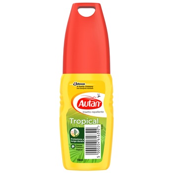 Lotiune anti-intepaturi insecte Autan Tropical cu pulverizator, 100 ml Lotiune anti-intepaturi insecte Autan Tropical cu pulverizator, 100 ml
